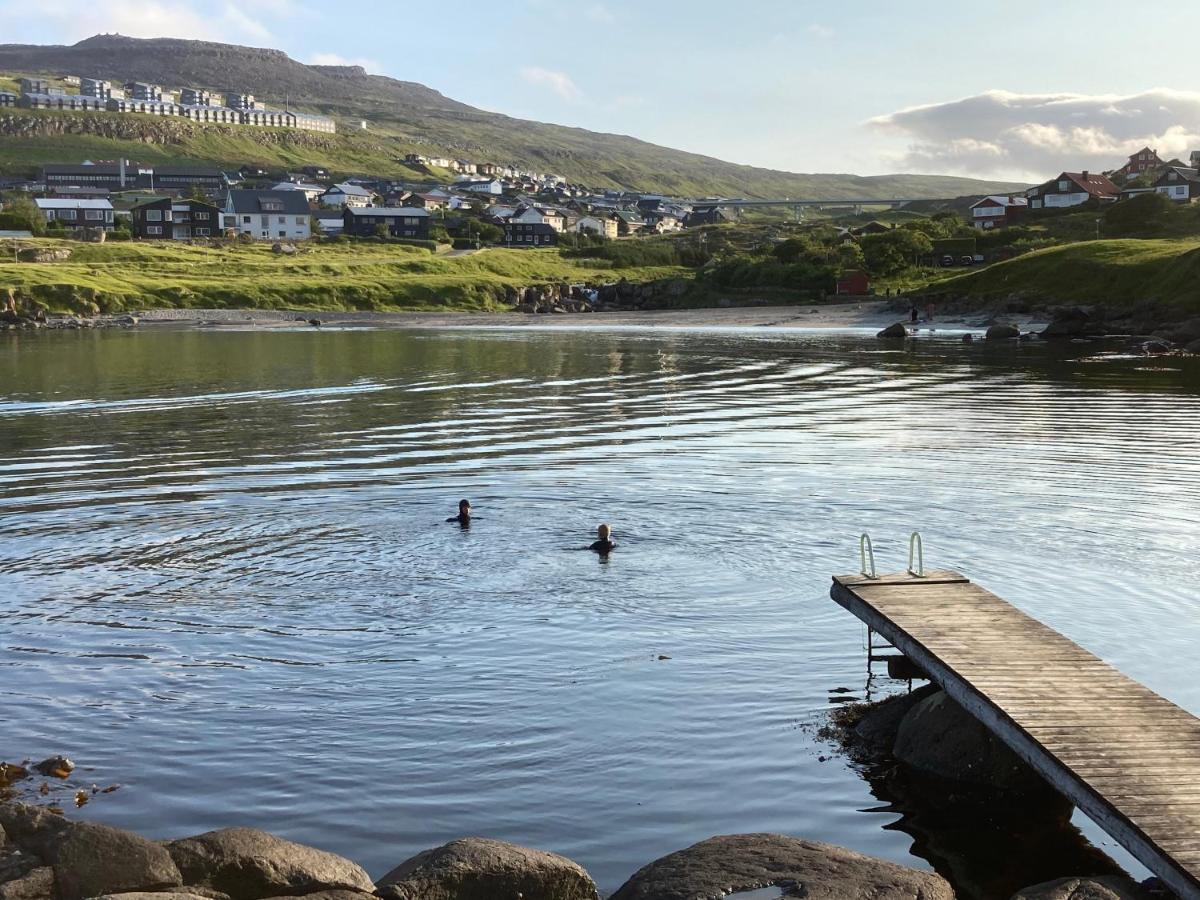 Traditional Faroese house in Tórshavns city center Exterior foto